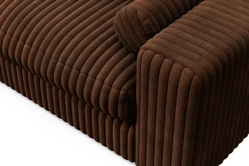 Arken Lyx 3-sits Djup Soffa i Manchester - Mörkbrun - Products - Möbler - Soffa - 3 sits soffa