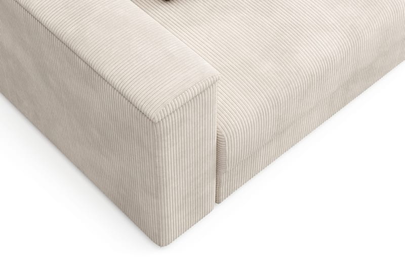 Bergen Extra djup 3-sits Bäddsoffa med Bäddmadrass i Polyesterskum Vändbar Sommar- & Vintersida och Tvättbar klädsel - Beige - Products - Möbler - Soffa - Bäddsoffa - 3 sits bäddsoffa