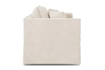 Travstad 3-sits Bäddsoffa i Chenille frammåtbäddad - Beige - Products - Möbler - Soffa - Bäddsoffa - 3 sits bäddsoffa