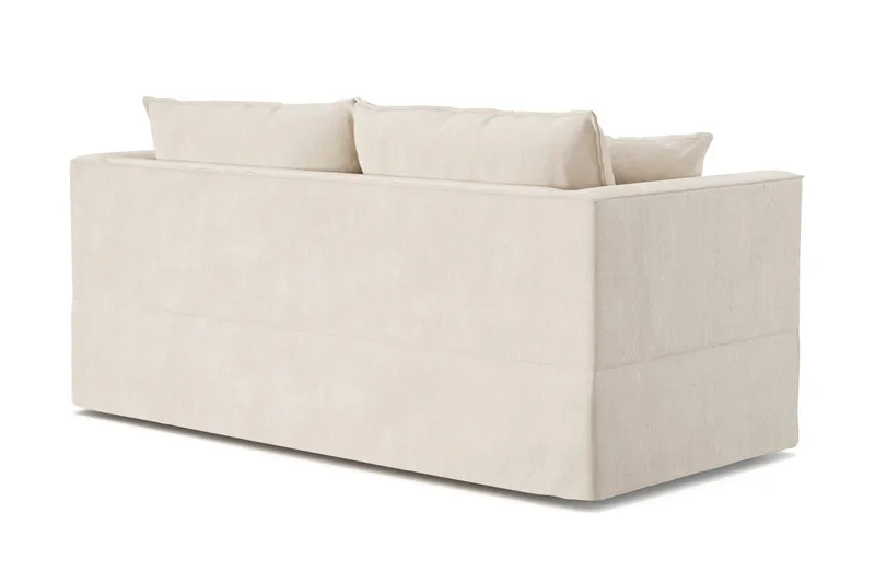 Travstad 3-sits Bäddsoffa i Chenille frammåtbäddad - Beige - Products - Möbler - Soffa - Bäddsoffa - 3 sits bäddsoffa