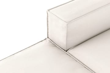 Cubo 3-sits Djup Modulsoffa + Fotpall i Tyg - Vit - Products - Möbler - Soffa - Modulsoffa - Komplett modulsoffa