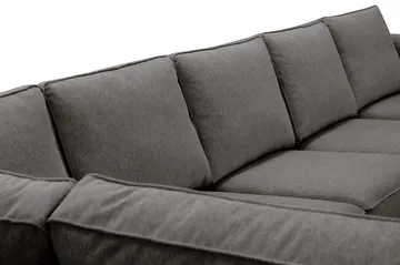 Optus 6-sits U-soffa med Divan och schäslong höger - Mörkgrå - Products - Möbler - Soffa - U-soffa