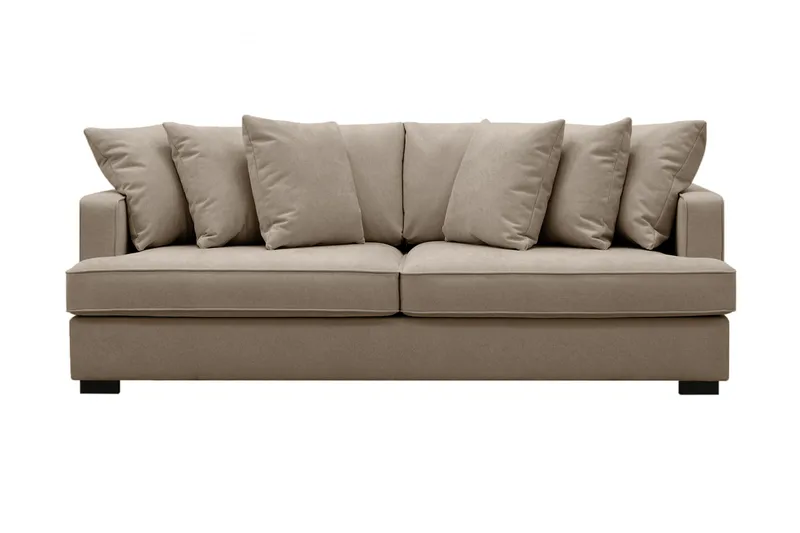 Rossita 4-sits Djup Tygsoffa, Brun