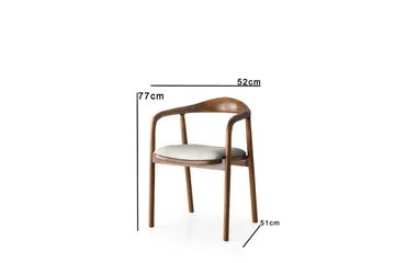 Mansavi Karmstol - Ljusgrå - Products - Möbler - Fåtölj & stolar - Karmstol