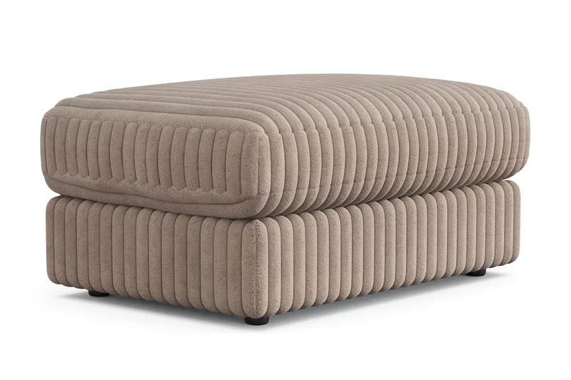 Arken Lyx Rektangulär Fotpall i Manchester - Greige - Products - Möbler - Fåtölj & stolar - Pall & puff - Fotpallar
