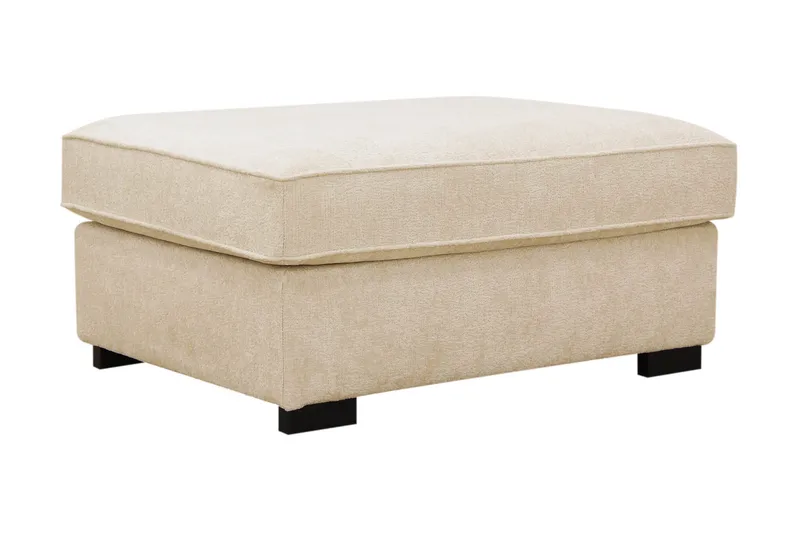 Rossita Fotpall i chenille, Beige