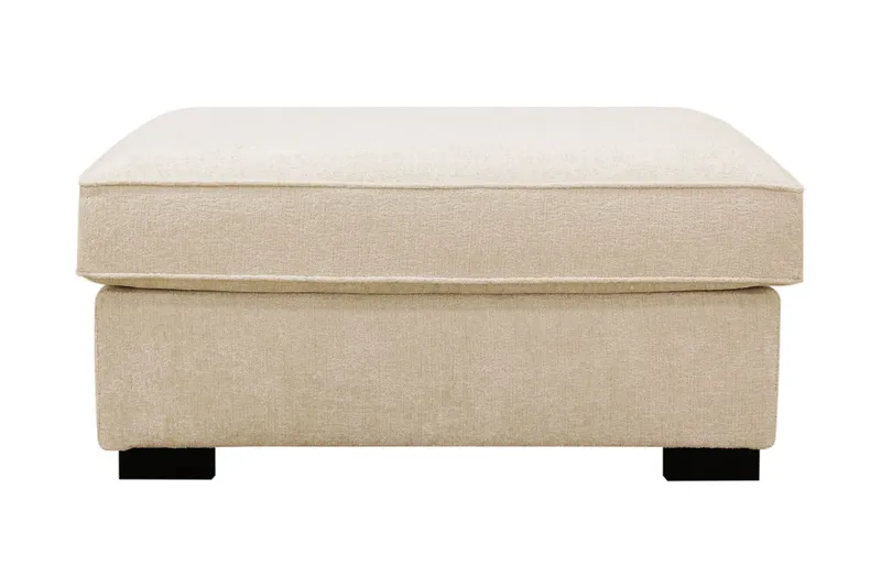 Rossita Fotpall i chenille - Beige - Products - Möbler - Fåtölj & stolar - Pall & puff - Fotpallar