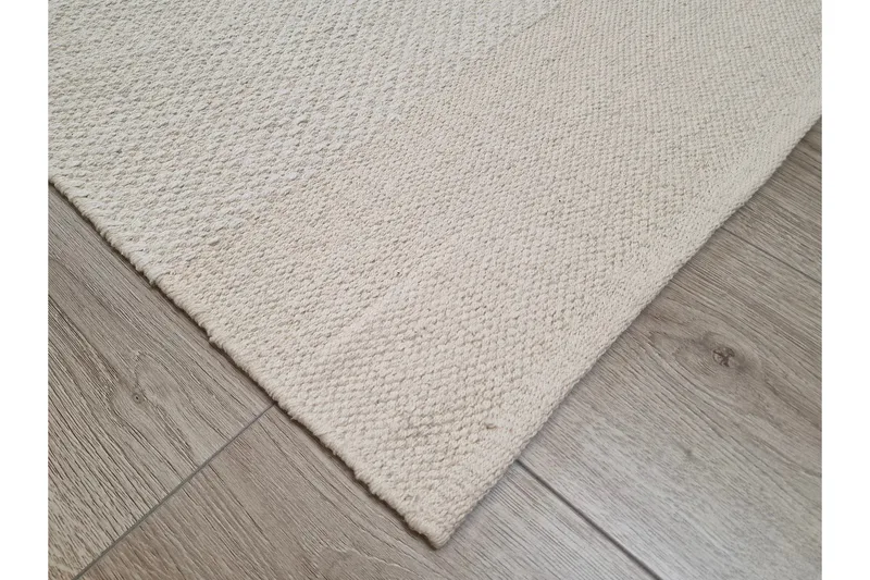 Alva Bomullsmatta 75x150 cm Oval - Creme - Products - Textil & mattor - Matta - Modern matta - Bomullsmatta