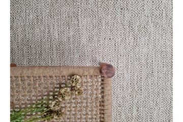 Gåsöga Ullmatta 140x200 cm Rektangulär - Beige - Products - Textil & mattor - Matta - Modern matta - Ullmatta