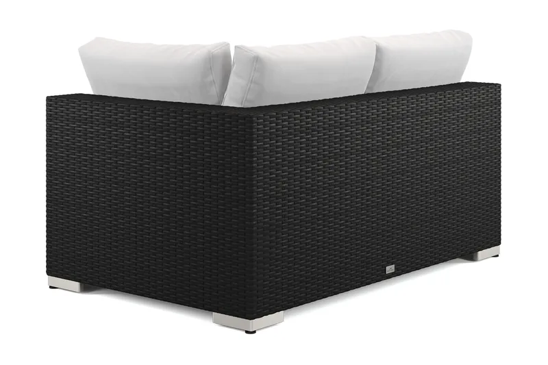 Bahamas Högermodul utomhus 140 cm i konstrotting - Svart - Products - Utemöbler & utemiljö - Övrigt utemöbler - Moduler utesoffa - Vänstermodul utesoffa