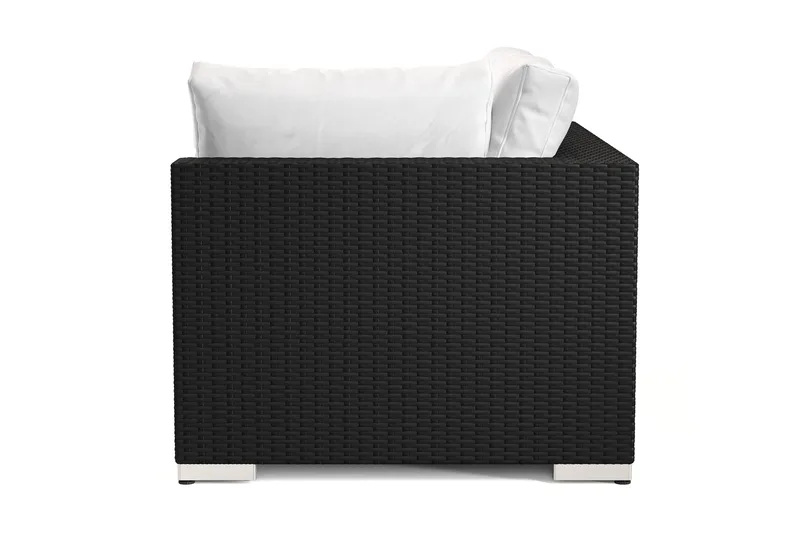 Bahamas Högermodul utomhus 140 cm i konstrotting - Svart - Products - Utemöbler & utemiljö - Övrigt utemöbler - Moduler utesoffa - Vänstermodul utesoffa