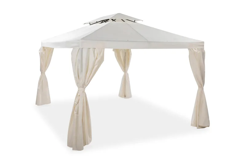 Komplett paviljong Comfort Garden Bermuda Paviljong 3x3 m – Offwhite Offwhite - Products - Utemöbler & utemiljö - Solskydd - Paviljong - Komplett paviljong