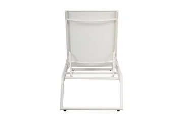 Monaco Solsäng med justerbar rygg i aluminium vit textil - Vit - Products - Utemöbler & utemiljö - Utestol & trädgårdsstol - Solsäng & solvagn