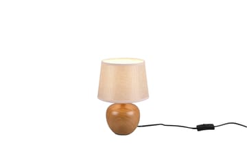 Luxor Bordslampa 26cm E14 beige/ trä - Beige/Trä - Products - Belysning - Lampor & belysning inomhus - Sovrumslampa - Sänglampa - Sängbordslampa