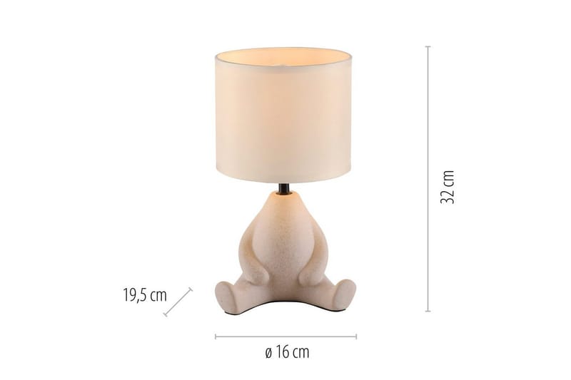 Ted Just Light Bordslampa - Beige - Products - Belysning - Lampor & belysning inomhus - Sovrumslampa - Sänglampa - Sängbordslampa