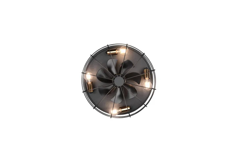 Fläkt TRIO Trondheim Mattsvart - Mattsvart - Products - Belysning - Lampor & belysning inomhus - Taklampa & takbelysning - Takplafond