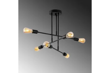 Ljuskrona Pareek Svart - Svart - Products - Belysning - Lampor & belysning inomhus - Taklampa & takbelysning - Takplafond