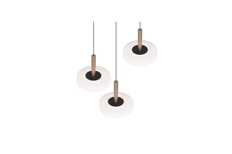 Pendel TRIO Celeste 3-del, Mattsvart/vit/kaffebrun - 3-del, Mattsvart/vit/kaffebrun - Products - Belysning - Lampor & belysning inomhus - Taklampa & takbelysning - Kökslampa & taklampa kök