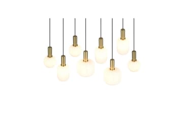 Pendel TRIO Diva 8-del, Mattmässing/vit - 8-del, Mattmässing/vit - Products - Belysning - Lampor & belysning inomhus - Taklampa & takbelysning - Kökslampa & taklampa kök