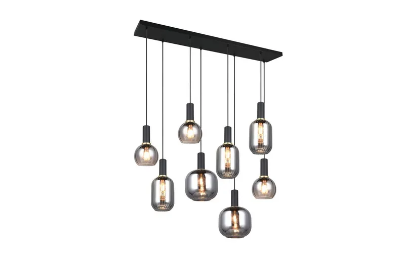 Pendel TRIO Diva 8-del, Mattsvart/kromad, 8-del, Mattsvart/kromad