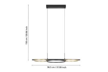 Takpendel Eglo Lanacera Svart/Guld - Products - Belysning - Lampor & belysning inomhus - Taklampa & takbelysning - Pendellampa & hänglampa