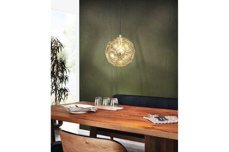 Takpendel Eglo Skoura Rund Mässing 30 cm - 30 cm - Products - Belysning - Lampor & belysning inomhus - Taklampa & takbelysning - Pendellampa & hänglampa