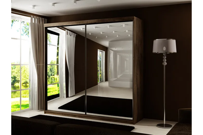 Dunkra Garderob m. Spegel 200x200 cm - Products - Förvaring - Garderober & garderobssystem