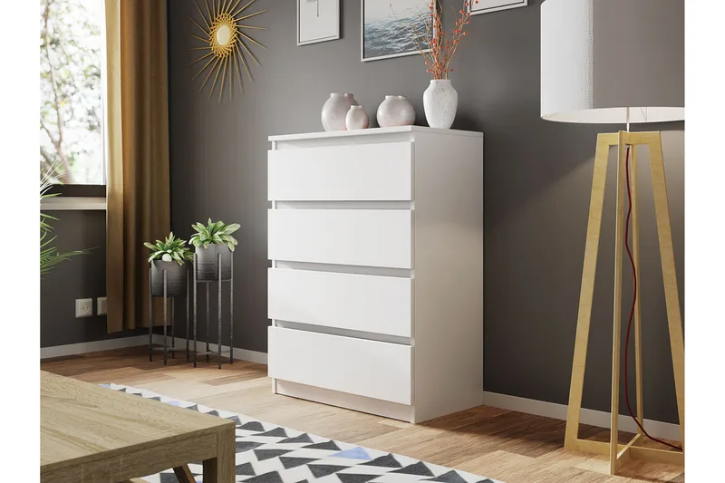 Basildon Byrå 70x40x97 cm - Vit - Products - Förvaring - Förvaringsmöbler - Byrå - Hallbyrå