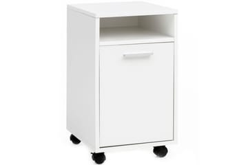 Rullkontejner Wohnling förvaringsbricka, 1 dörr, folierad spånskiva med hjul, modern stil Vit - Vit - Products - Förvaring - Förvaringsmöbler - Byrå - Hurts
