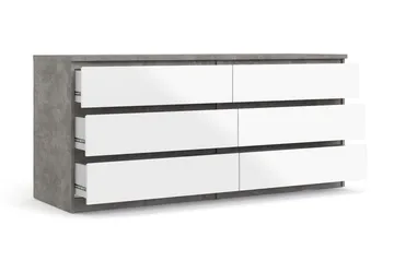 Salomns Byrå 50x154 cm - Vit|Grå - Products - Förvaring - Förvaringsmöbler - Byrå - Hallbyrå