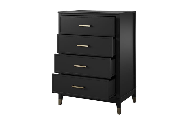 Westerleigh Byrå 76x50 cm Svart/Guld - CosmoLiving - Products - Förvaring - Förvaringsmöbler - Byrå - Hallbyrå