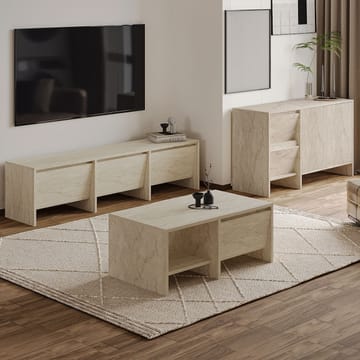 Crala Vardagsrumsmöbelset 160x40x35 cm - Travertin - Products - Förvaring - Förvaringsmöbler - Möbelset för vardagsrum