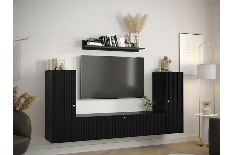 Dunvegan Möbelset För Vardagsrum Black - Products - Förvaring - Förvaringsmöbler - Möbelset för vardagsrum