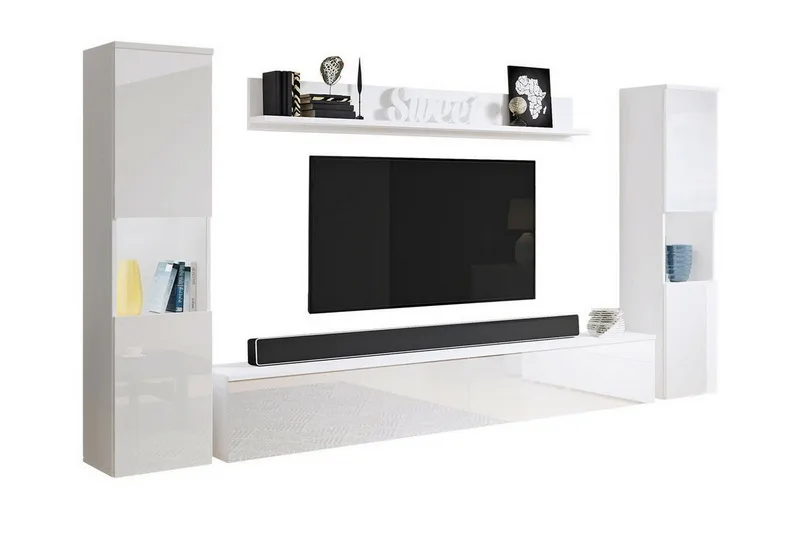 Galbally Möbelset För Vardagsrum White - Products - Förvaring - Förvaringsmöbler - Möbelset för vardagsrum