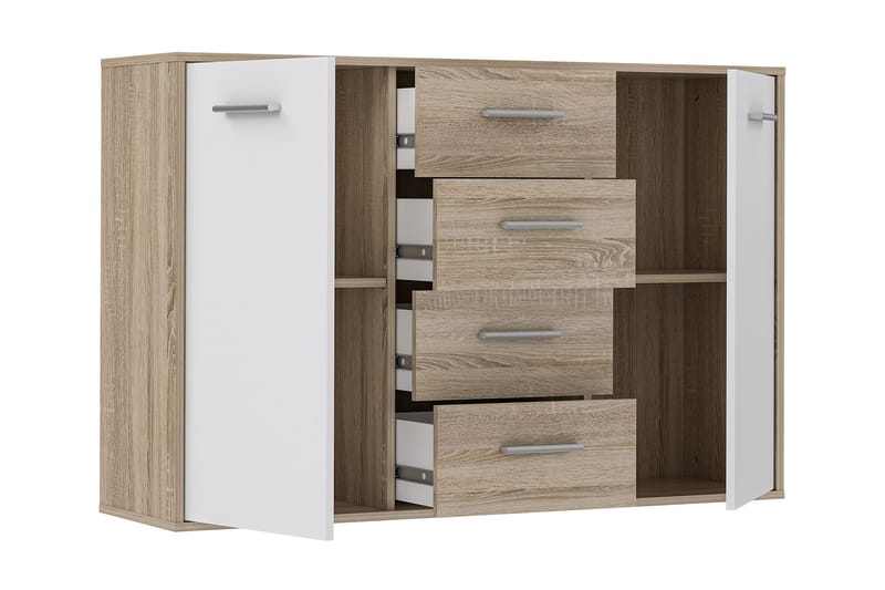 Haba Skänk 34x123 cm - Brun/Vit - Products - Förvaring - Förvaringsmöbler - Sideboard & skänk