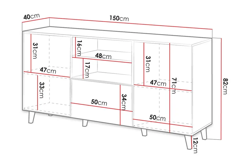 Juniskär Byrå - Svart|Ek - Products - Förvaring - Förvaringsmöbler - Byrå