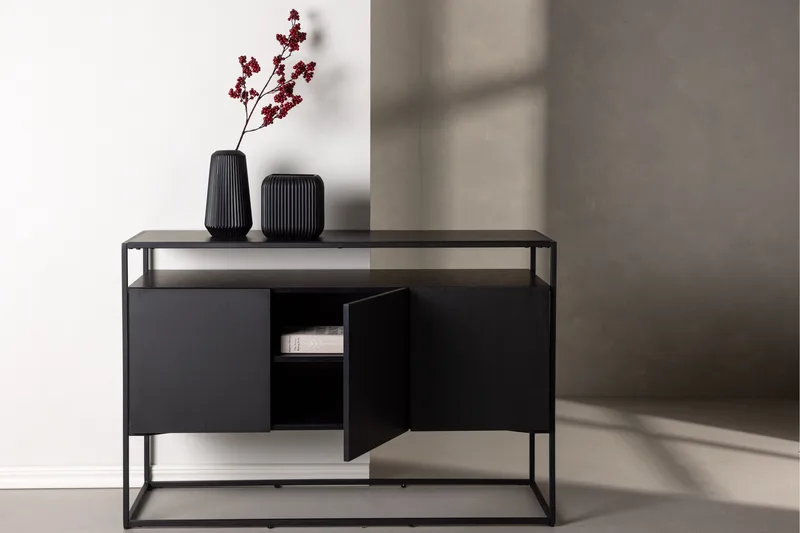 Kingsport Garderob 120x80 cm - Svart - Products - Förvaring - Förvaringsmöbler - Sideboard & skänk