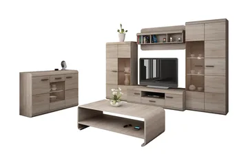 Link Vardagsrumsset - Beige|Grå - Products - Förvaring - Förvaringsmöbler - Möbelset för vardagsrum