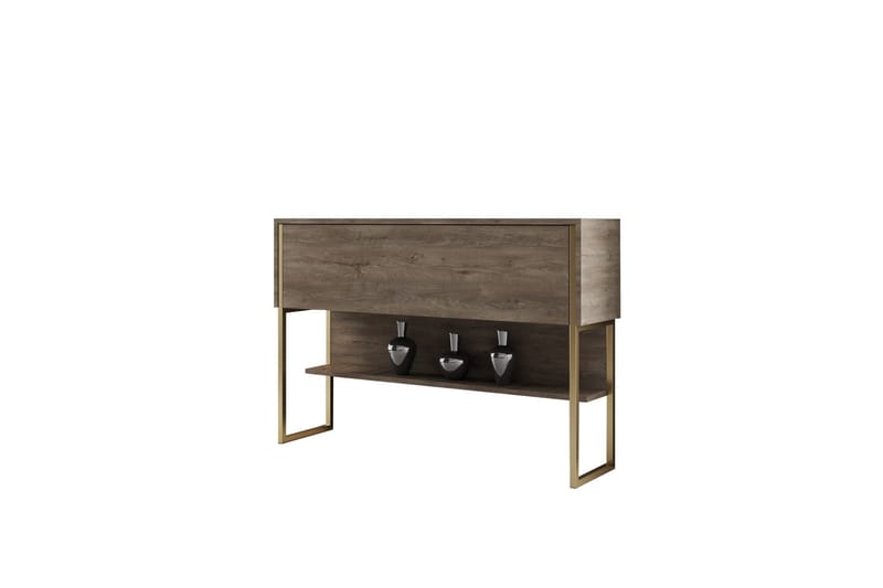 Luxe Byrå 120 cm - Guld/Valnöt - Products - Förvaring - Förvaringsmöbler - Byrå