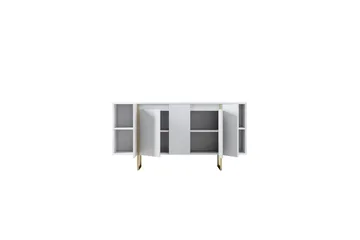 Luxe Konsollbord 160 cm - Vit/Guld - Products - Förvaring - Förvaringsmöbler - Sideboard & skänk