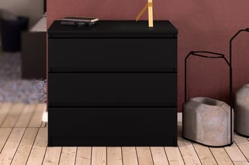 Naia Byrå med 3 Lådor Stor - Mattsvart - Products - Förvaring - Förvaringsmöbler - Byrå