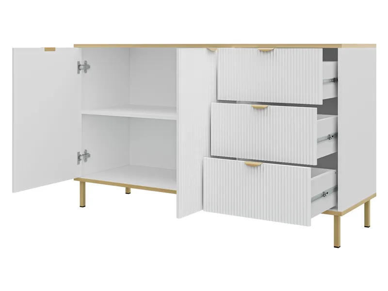 Salmor Skänk 135x42 cm - Vit - Products - Förvaring - Förvaringsmöbler - Sideboard & skänk