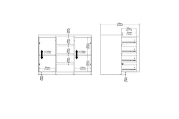 Salomns Skänk 120,8 cm - Vit - Products - Förvaring - Förvaringsmöbler - Sideboard & skänk