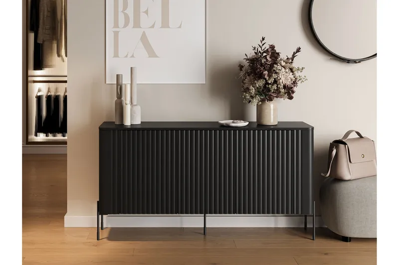 Sherie Skänk 150x40 cm - Svart - Products - Förvaring - Förvaringsmöbler - Sideboard & skänk