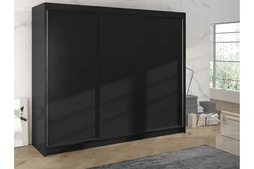 Cyria Garderob 200x215 cm - Svart - Products - Förvaring - Garderober & garderobssystem - Garderobsskåp