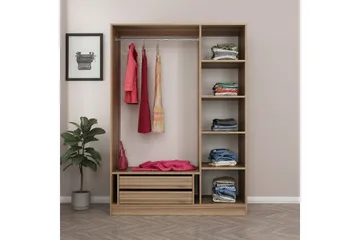 Fruitland Garderob 135 cm - Ek - Products - Förvaring - Garderober & garderobssystem - Garderobsskåp