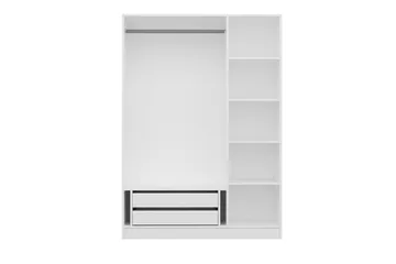 Fruitland Garderob 135 cm - Vit - Products - Förvaring - Garderober & garderobssystem - Garderobsskåp