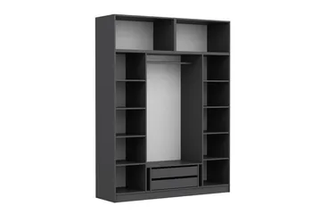 Fruitland Garderob 180 cm - Antracit - Products - Förvaring - Garderober & garderobssystem - Garderobsskåp