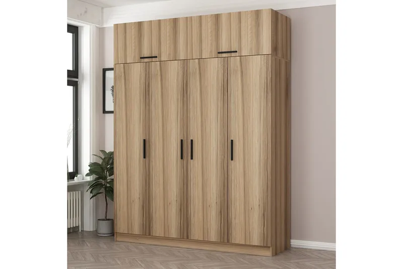 Fruitland Garderob 180 cm, Brun