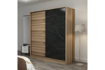 Fruitland Garderob 180 cm - Brun/Svart - Products - Förvaring - Garderober & garderobssystem - Garderobsskåp
